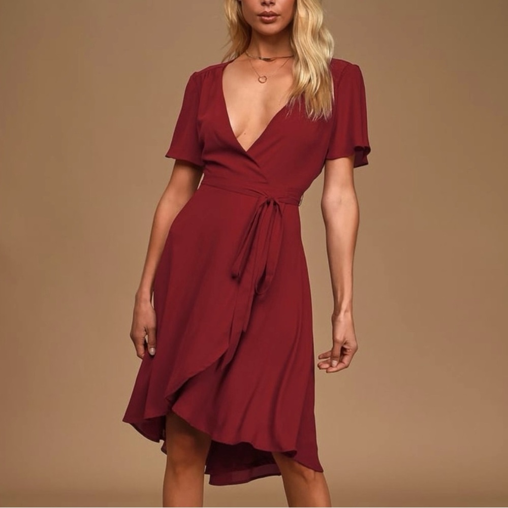 Lulus Wrap Dress Size Small